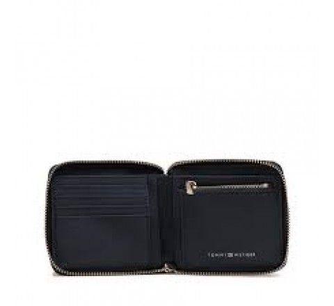 MONEDERO TOMMY HILFIGER AZUL LOGO DORADO AW0AW14644 DW6