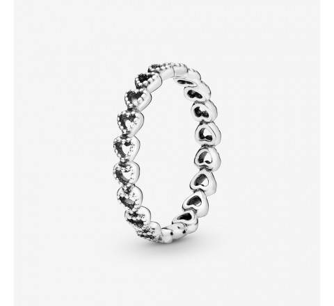 ANILLO PANDORA 190980-48 N?8 PLATA CORAZONES