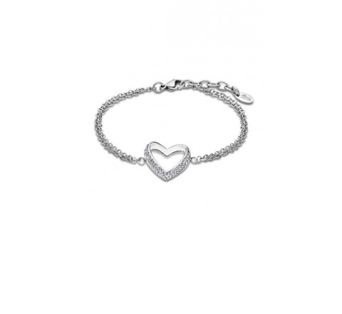 PULSERA LOTUS LS1944/2/1 ACERO CORAZON CON CIRCONITAS