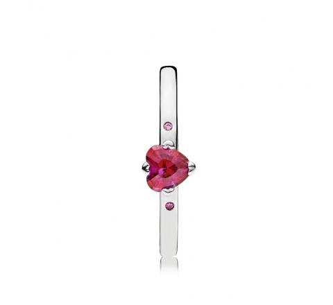 ANILLO PANDORA PLATA CIRCONITA ROSA Nº18 196574CZRMX-58