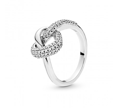 ANILLO PANDORA PLATA CORAZON CIRCONITAS N?16 198086-56