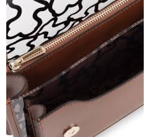 BANDOLERA TOUS M 095900737 AUDREE VINYL TRANS-MARRON