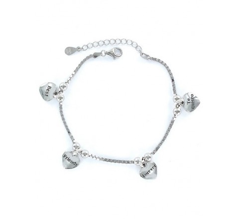 PULSERA PROMOJOYA 9101772 PLATA AMISTAD CADENA VENECIANA