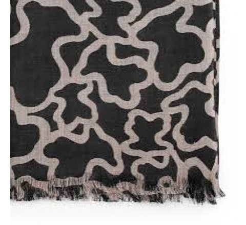 FOULARD TOUS 695920090 180X70 KAOS NEGRO