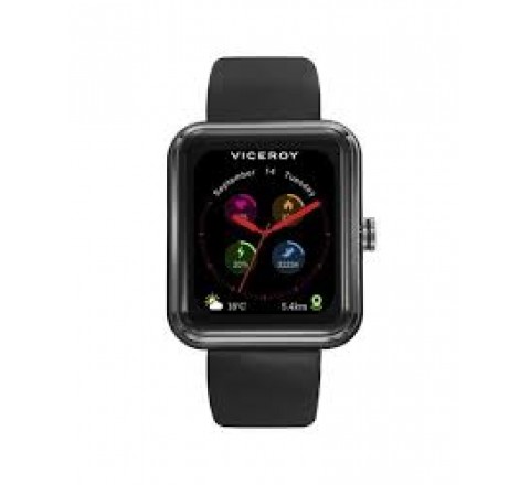 RELOJ VICEROY SMART ALUMINIO GRIS SILICONA NEGRA 41117-50