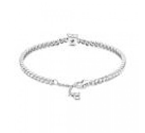 PULSERA PANDORA PLATA CIRCONITAS Y CORAZON 590041C01-20