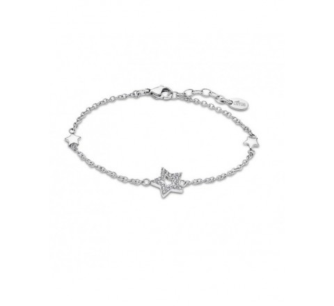 PULSERA LOTUS EN ACERO CON ESTRELLA LISAS  LS2028/2/1 