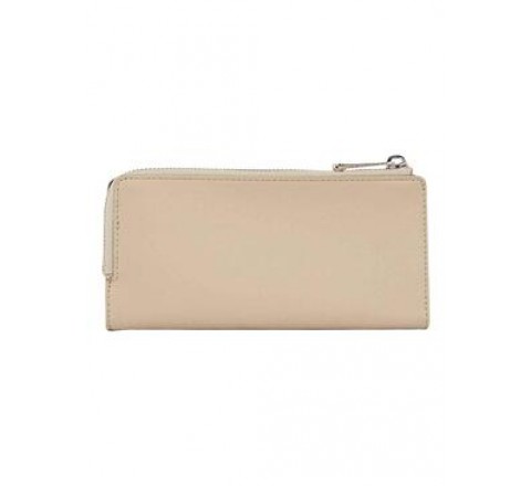 BILLETERA TOMMY HILFIGER BEIGE LOGO DORADO AW0AW14643 AEG