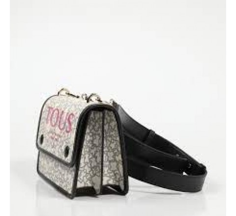 BANDOLERA TOUS S AUDREE K MINI BEIG-FUCSIA 195890602