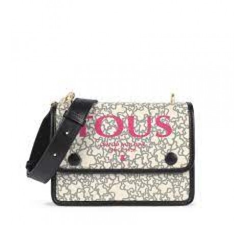 BANDOLERA TOUS S AUDREE K MINI BEIG-FUCSIA 195890602