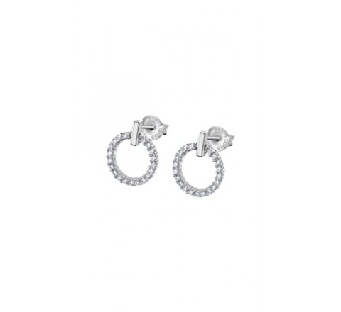 PENDIENTES LOTUS PLATA REDONDO CIRCONITAS LP3100-4/1