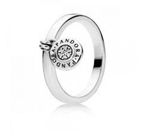 ANILLO PANDORA 197400CZ-50 N?10 PLATA CON COLGANTE REDONDO