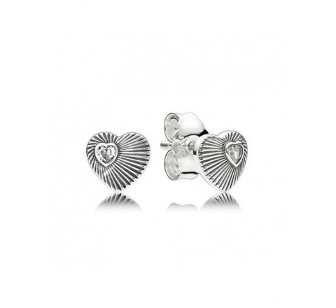 PENDIENTES PANDORA 297298CZ PLATA CORAZON CIRCONITA