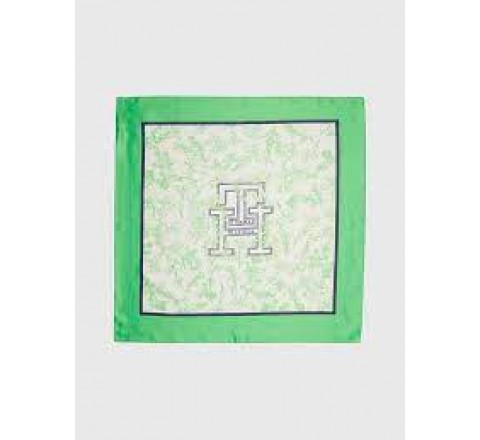 PAÑUELO TOMMY HILFIGER VERDE LOGO AW0AW14532 LWY