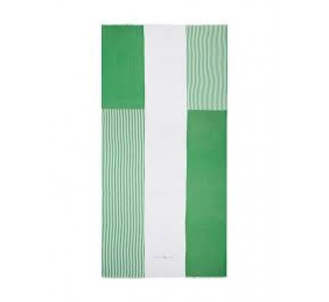 PAÑUELO TOMMY HILFIGER VERDE Y BLANCO RAYAS AW0AW14539 0H7