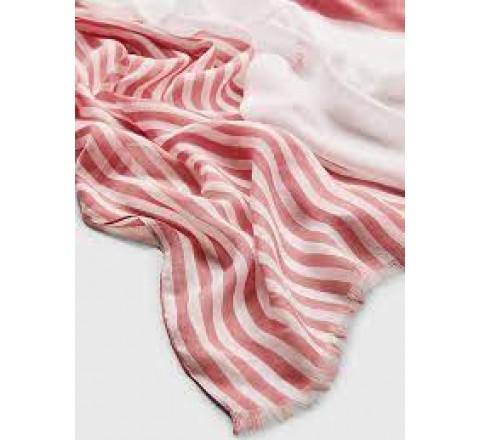 PAÑUELO TOMMY HILFIGER ROSA Y BLANCO AW0AW14539 TQS