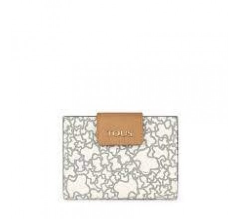 BILLETERA TOUS M 095970721 K MINI BEIGE-NEGRO