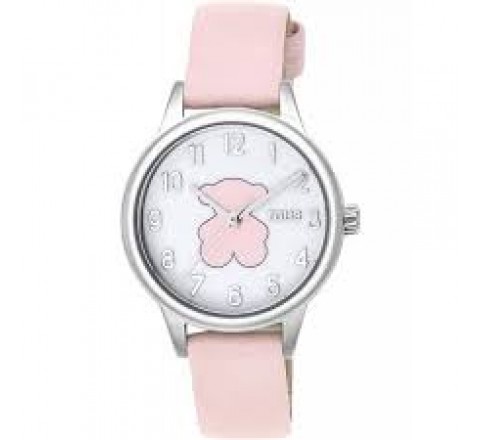 RELOJ TOUS NIñA CAJA ACERO Y CORREA ROSA 200351094