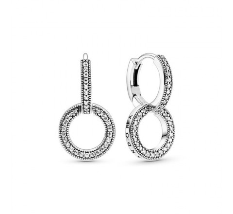 PENDIENTE PANDORA DOBLE ARO 299052C01 PLATA
