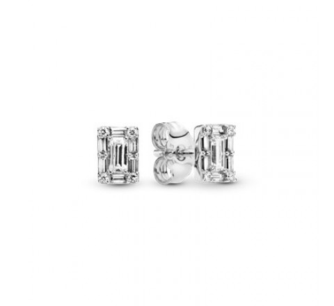 PENDIENTES PANDORA 297567CZ PLATA RECTANGULAR CIRCONITAS