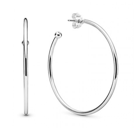 PENDIENTES PANDORA 297694 PLATA AROS LISOS