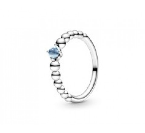 ANILLO PANDORA ESFERAS AZUL AGUA 198867C01-54