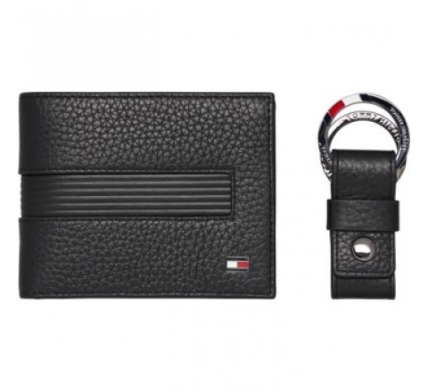 CONJUNTO TOMMY HILFIGER AMOAM06719 BDS BILLETERA Y LLAVERO