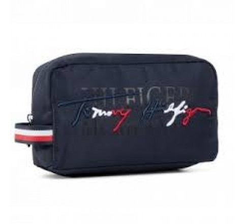 BOLSA ASEO TOMMY HILFIGER AMOAM06543 DW5 AZUL MARINO