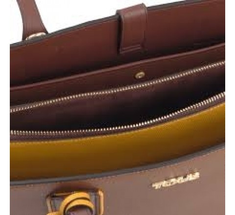 BOLSO TOUS 095900685 CITY L T ESSENTIAL MARRON-MOSTAZA