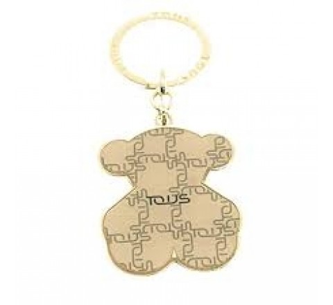 LLAVERO TOUS 095970596 OSO LOGOGRAM BEIGE