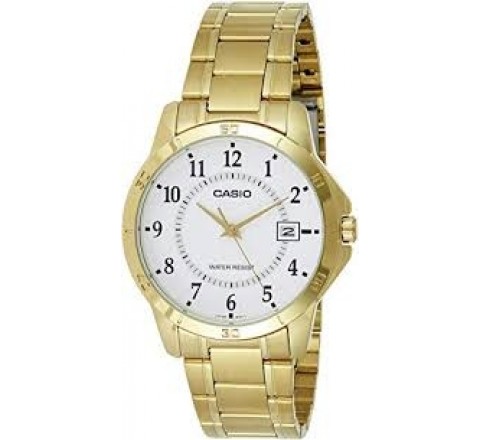 RELOJ CASIO CABALLERO CHAPADO MTP-V004G-7BUDF