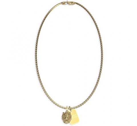 COLLAR GUESS ACERO DORADO PLATA Y LEON JUMN01300JWYGT-U