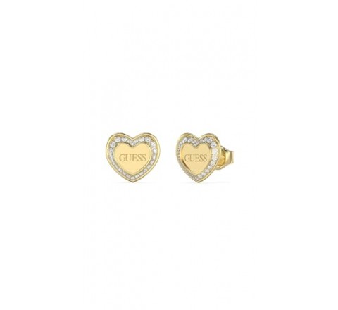 PENDIENTES GUESS CORAZON CON CIRCONITAS JUBE04035JYGT-U