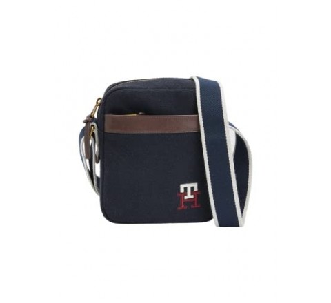 BANDOLERA TOMMY HILFIGER TELA AZUL MARINO AM0AM10288 DW6