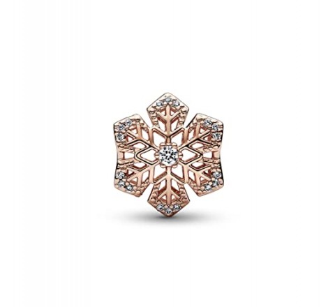 CHARM PANDORA PLATA ROSADA COPO DE NIEVE 782378C01