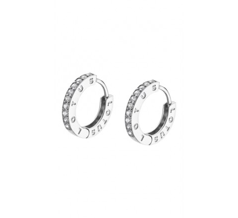 PENDIENTES LOTUS PLATA ARO CON CIRCONITAS LP1887-4/1
