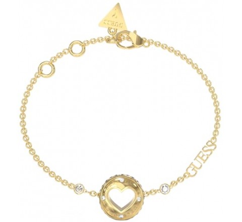 PULSERA GUESS CORAZON ACERO DORADO JUBB03344JWYGS