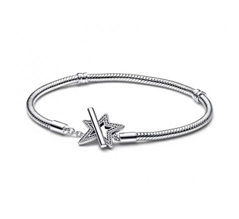 PULSERA PANDORA PLATA ESTRELLA ASIMETRICA 592357C01-19