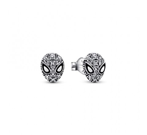 PENDIENTES PANDORA PLATA MASCARA SPIDER-MAN MARVEL 292354C01