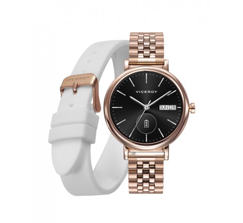 RELOJ VICEROY SMART ACERO ROSADO CORREA REGALO 401144-70