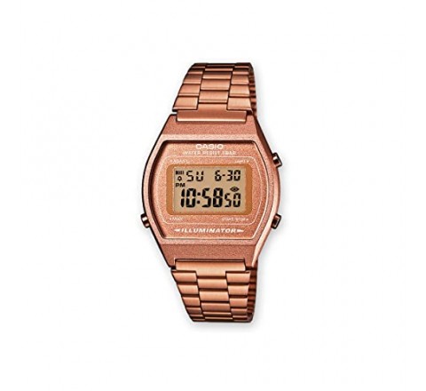 RELOJ CASIO DIGITAL CAJA Y ARMIS ACERO ROSADO B640WC-5AEF