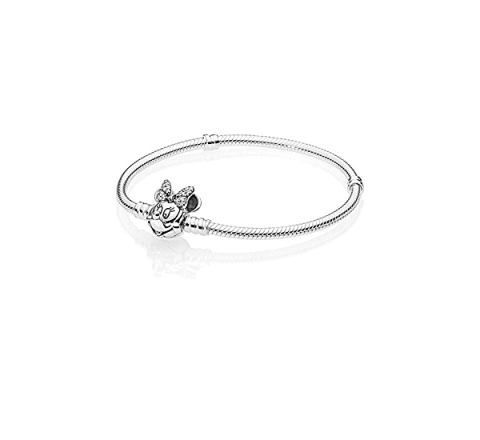 PULSERA PANDORA PLATA BROCHE MINNIE CIRCONITAS 597770CZ-17