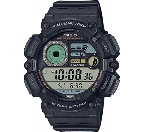 RELOJ CASIO DIGITAL SILICONA NEGRO WS-1500H-1AVEF