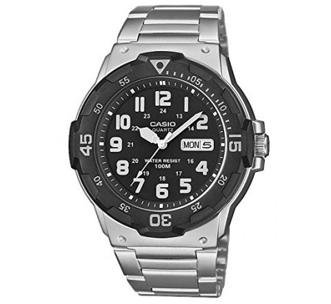 RELOJ CASIO ANALOG ACERO ESF NEGRA MRW-200HD-1BVEF