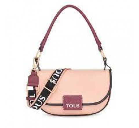 BANDOLERA-BAGUETTE TOUS HALFMOON ROSA-BURDE 2001786713