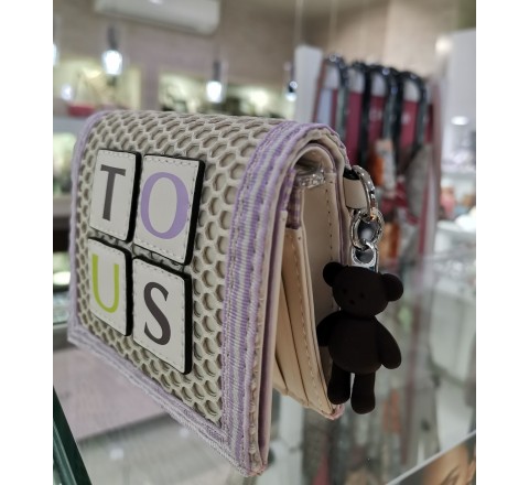 BILLETERA XS TOUS NET BEIGE 295900889