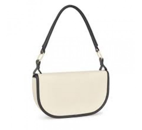 BANDOLERA-BAGUETTE TOUS HALFMOON BEIGE-NEGRO 2001786701