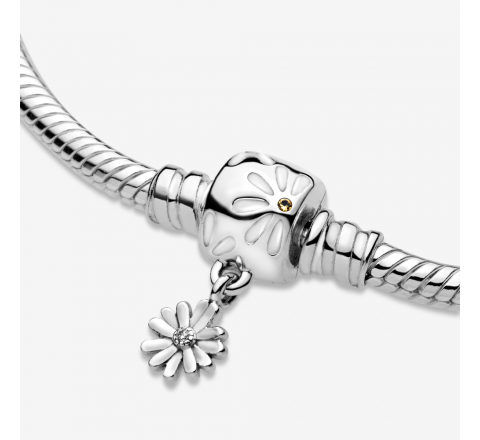 PULSERA PANDORA PLATA BROCHE CON FLOR COLGANDO 598776C01-21