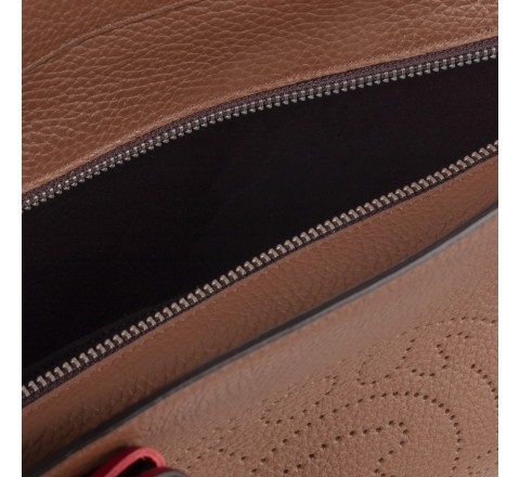 BOLSO TOUS LEISSA PEQUEÑO CUERO MARRÓN 095900656