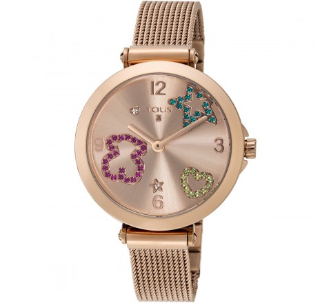 RELOJ TOUS 600350390 ICON MESH ACERO ROSA